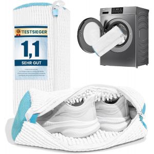 JEXNOVASHOP-2pcs Sac Lavage Chaussures Machine &agrave; Laver, R&eacute;utilisable, Nettoyage &agrave; 360 Degr&eacute;s, Fermeture &eacute;clair &agrave; Verrouillage Automatique Invisible, Convient &agrave; Toutes les Chaussures et Machines &agrave; Lav - Neuf