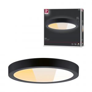 Panneau Led Abia 2 White Select D&eacute;tecteur De Mouvement Cr&eacute;pusculaire (Hf) Rond 300mm 14w 1000lm 2700 - 4000k Noir - Neuf