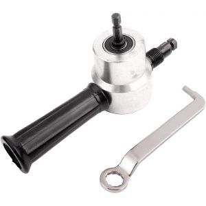 Double Tôle À Tête De Coupeur Électrique Perceuse Perceuse Électrique Accessoire Nibbler Outil De Coupe Kit De Carton Paquet¿Double Tôle À Tête De Coupeur - Neuf