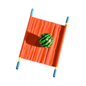 Jouet d'activités sportives de plein air pour crèche, jeu d'équilibre de transport de pastèque pour garçons et filles à partir de 5 ans (orange) - Neuf