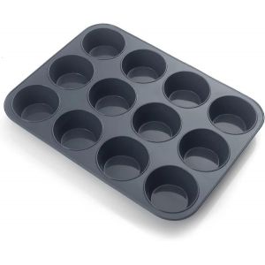 Grand Moule À Muffins 12 Tasses Moule À Muffins En Silicone,Moule À Muffins Antiadhésif,Moule À Muffins Ou Cupcakes - Neuf