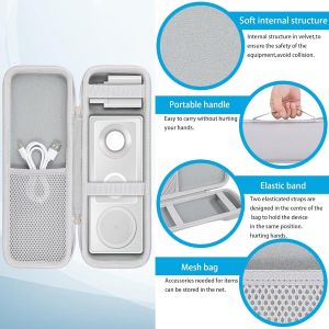 Anker Maggo 3 In 1 Charging Station Replacement Hard Travel Case,Carrying Case For Anker Qi2 Magsafe 15w Ultra Fast Charger,Case Only (White) - Neuf