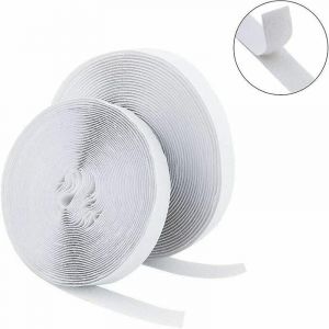 Ruban velcro auto-adhésif extra fort 25M, adhésif double face avec fermeture velcro, tampon adhésif auto-adhésif de 20 mm de large - Neuf