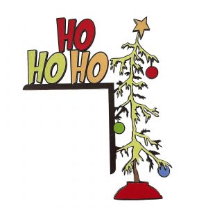 Décoration de cadre de porte de Noël - Panneau d'arbre de Noël coloré,décoration d'angle pour porte murale-hao - Neuf