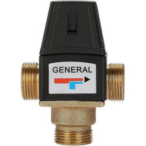 Robinet thermostatique m&eacute;langeur 3 voies, multicolore, sortie 1 pouce - Neuf