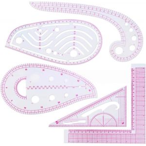 Kalanka-Regle Couture, 5 Pi&egrave;ces Perroquet Couture, R&egrave;gle M&eacute;trique, R&egrave;gle De Courbe Pour La Couture Mod&egrave;le De Dessin Outil Sur Mesure Pour V&ecirc;tements De Bricolage, Mesure De Couture Outil De M&eacute;tier - Neuf