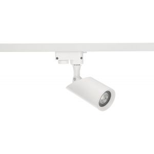 SUBZONAL-Spot Monophasé FALGA T System SEVA: Éclairage de Plafond, Luminaires Intérieur sur Rail Orientable et Inclinable, Spot LED Plafonnier, Système de Rails, Ampoule GU10 1P, Blanc, EDO777477 - Neuf