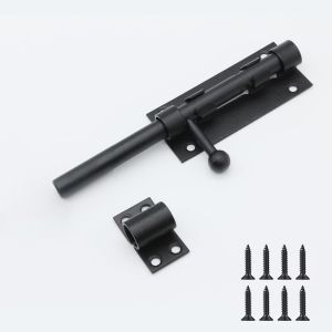 Teppe-160 Mm Verrou De Porte Coulissant Robuste De Avec Trou De Cadenas, Serrure De Boulon De Porte Coulissante En Acier Inoxydable, Verrou De Porte Avec Vis Pour Portail, Jardin, Cabanon - Neuf