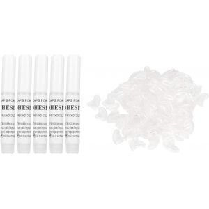 Yemaesre-Couverture D'ongle Pet-100pcs Soft Pet Cat Nail C-Aps Cover Safe Anti Scratch Dog Paw Claw Protector Covers(S-Glace À Blanc) - Neuf