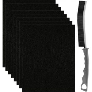Shiliu-8 Morceaux De Coton Filtrant De Remplacement, 1 Morceau De Brosse À Fente, Filtre À Charbon, Coton Désodorisant Pour Déchets[ - Neuf