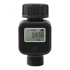 Compteur D'eau Numerique Lcd Avec Ecran Lcd, Outil De Mesure Precis De La Consommation D'eau En Gallons Et Litres - Neuf