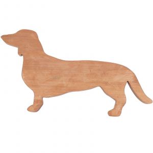 Plateau a fromage en bois en forme de chien, ideal pour les loisirs, decoration d'interieur, marron clair, 42 x 22 x 1,5 cm, pour presentation de desserts, 1 piece - Neuf