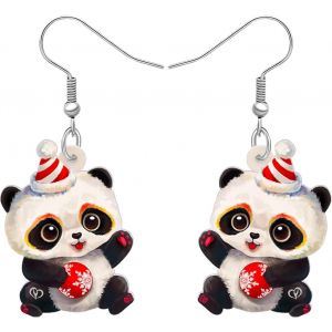 Kal-Boucles D'oreilles Pendantes En Acrylique Pour Femme - Motif Panda Mignon - Neuf