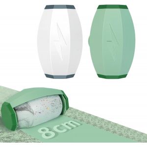 ChenQuanSarl-2Pcs Rouleau À Peluches Réutilisable Lavable, Mini Rouleaux Rouleau Poils Animaux, Rouleau Adhésif Lavable Portable Pour Vêtements, Tapis, Canapé (Vert+Blanc) - Neuf