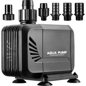 45w Pompe Eau Submersible,3000L/H Aquarium Pumpe,Débit Réglable Pompe Bassin Amphibie,Pompe Fontaine avec Filtre et 3 Buses 19mm/22mm/25mm,Hauteur Refoulement Max 3M,Pour Aquarium, Bassin,Fontaine - Neuf