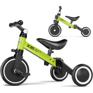Ksfal-3 En 1 Vélo Draisienne Tricycle Pour Enfants De 1-3 Ans Premier Vélo D'entraînement D'équilibre Véhicule Avec Pédale Cadeau Pour Filles Garçons Léger - Neuf