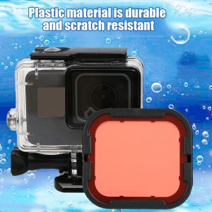 Filtre rouge et violet pour plongee sous-marine pour boitier etanche GoPro Hero 5/6 - Neuf
