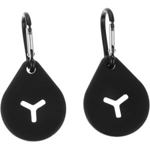 Letnerny-Lot De 2 Supports De Sac À Crottes Noirs, Support De Sac À Crottes Mains Libres, Avec 2 Crochets, Support De Sac À Crottes En Silicone Pour Sacs À Crottes De Chien, Support De Sac En Laisse - Neuf