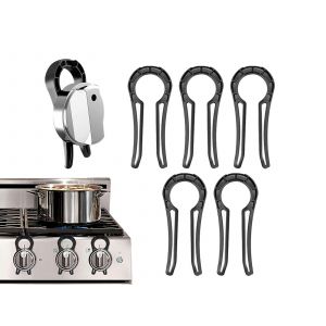 Lot de 5 verrous de s&eacute;curit&eacute; pour boutons de cuisini&egrave;re, pour la protection du four - Neuf