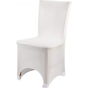 Lot De 4 Housses De Chaise Blanches Pour Salle À Manger, En Élasthanne Et Polyester, Amovibles Et Lavables, Pour Mariage, Anniversaire, Banquet, Hôtel, Fête - Neuf