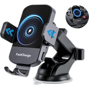 15w Support Telephone Voiture Induction, Qi Chargeur Induction Voiture Sans Fil Magn&eacute;tique Pour Iphone15/14/13/12 Pro Max Mini Plus Samsung S23/22/21 Utral, Wireless Charger C178[Gyc962372] - Neuf