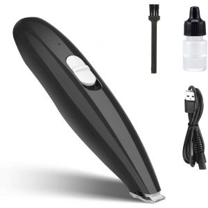 Tondeuse Pour Animaux (Noire), Rechargeable Par Usb, Sans Fil Et Silencieuse, Pour Les Poils Du Visage, Des Yeux, Des Oreilles Et Des Hanches - Neuf