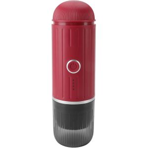 ChenQuanSarl-Cafetière Usb Portable Mini Machine À Expresso Auto-Chauffage Extraction Automatique Pour Voiture Camping Camping-Car Randonnée Bureau (Rouge) - Neuf