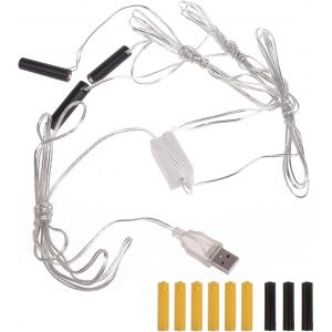 &Eacute;liminateur de Piles AA/AAA 4.5V et 3V, Accessoire de transformateur pour Bougies &eacute;lectroniques, Jouets et lumi&egrave;res &eacute;lectriques (AAA 3 in1) - Neuf