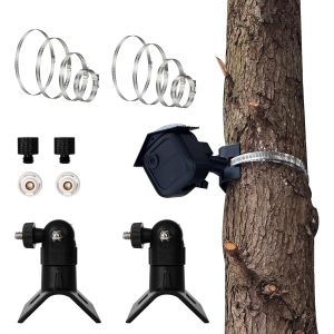 KALANKA-2 Pi&egrave;ces Support de Montage pour Camera Surveillance WiFi, Universel Montage sur Poteau Vertical avec 1/4"" 3/8"" Adaptateur Compatible avec Blink Outdoor/Eufy Camera S340 / Cam&eacute;ras IP PTZ - Neuf