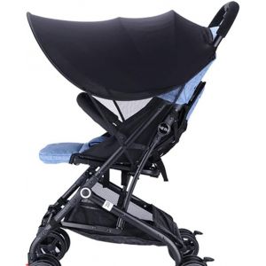 Pare-Soleil Universel Pour Poussette, Auvent, Protection Uv, Coupe-Vent, Imperméable, Pour Nacelles Et Landaus - Neuf