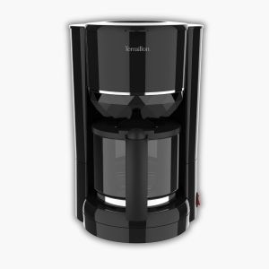 Diamant Noir - Cafetière Filtre Electrique, Verseuse Verre, 980W, Capacité 1,25L, Maintien Au Chaud, Indicateur De Niveau D'Eau-,Fonction Anti-Goutte, Base Reliefée Effet Diamant, Noir - Neuf