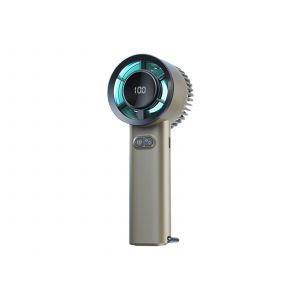 Ventilateur portable USB avec lumi&egrave;res, 100 vitesses, dor&eacute; - Neuf