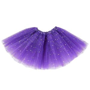 Smart Baby Clothes Stars Paillettes Jujon Danse Fluffy Tutu Purple - Neuf