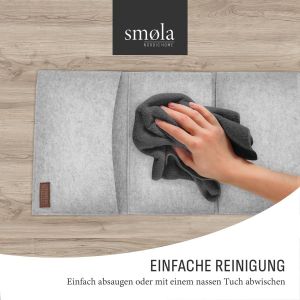 CHENG-Organiseur suspendu en feutre avec crochets pour porte, rangement mural, organiseur en feutre, organiseur de camping-car et camping, organiseur suspendu, &eacute;tag&egrave;re suspendue en gris clair - Neuf