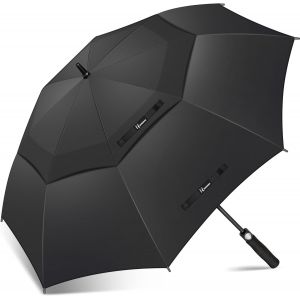 Parapluie De Golf Grande Taille - 62/68 Inch Parapluie Golf Automatique Ouverture Parapluie Grand Et Coupe-Vent Double Canopée Pour Homme Femme - Neuf