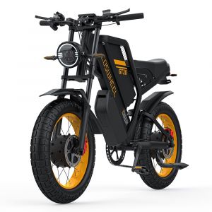 2025 V&eacute;lo &Eacute;lectrique Gt20pro 20 Pouces , Double Moteur 3000 W, 48v 40ah, 50 Km/H, Shimano 7 Vitesses, 233 Km - Neuf