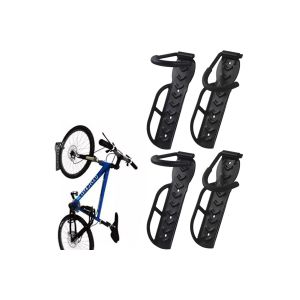 Lot de 4 crochets de fixation murale pour v&eacute;lo, support de rangement pour garage - Neuf