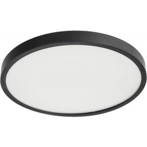 KAL-Plafonnier Led Pereti 24W Noir 35Cm, 4000K Blanc Neutre, 2400Lm, Luminaire Plafonnier Ip44, Éclairage De Plafond 220-240V, Luminaires Intérieur, Plafonnier Moderne, Lampe Plafond Led 777614 - Neuf
