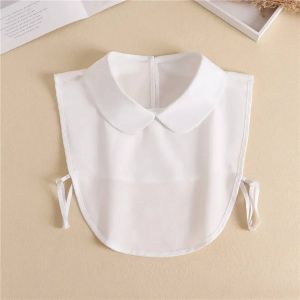 Faux Col Blanc Avec Cravate Avant Pour Femmes,Col D&eacute;tachable,Vintage,Dentelle,Faux Col De Chemisier Pour Dames--331-01 - Neuf