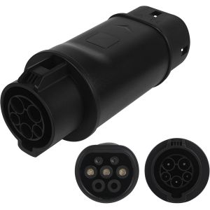 Adaptateur De Charge Ev De Type 1 Vers Type 2, Adaptateur De C&acirc;ble De Chargeur De Voiture 240 V 32 A Sae J1772 Vers Iec62196, C&acirc;ble De Charge Ev De Type 1 Ou Chargeur Vers Type 2 Ev - Neuf
