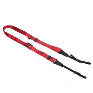 Bandouliere universelle reglable pour appareil photo reflex numerique Canon/Nikon, rouge - Neuf