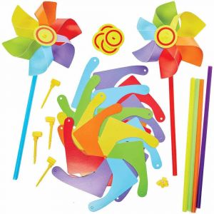 KALANKA-Moulin à Vent Multicouleur - Lot de 6, Activités Manuelles pour Enfants (FC771) - Neuf