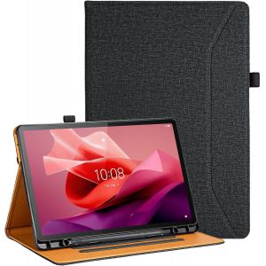 NAERYUT-Coque Pour Lenovo Tab P12 Avec Porte-Stylo Enfants Antichoc Pour Étui Housse Tablette Lenovo Tab P12 12.7 Pouce,Noir - Neuf