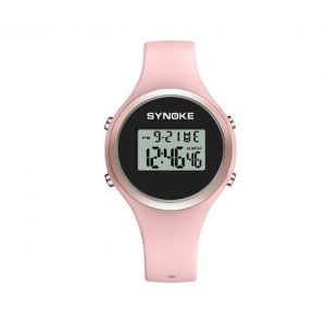 Montre &Eacute;lectronique Rose Pour Enfant Avec Bracelet En Silicone Et Design &Eacute;tanche - Neuf