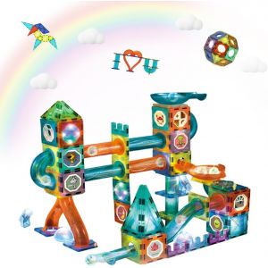 KALWL-110 Pièces Enfants Blocs De Construction Magnétiques Jouet,3D Jeux De Construction Éducatifs Aimanté,Ensemble Jouets Éducatifs,Pour Cadeau Garcon&Fille - Neuf