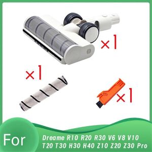 Brosse de sol &eacute;lectrique pour aspirateur R10, R20, R30, T30, t&ecirc;te de brosse souple avec &eacute;clairage LED anti-poussi&egrave;re - Neuf