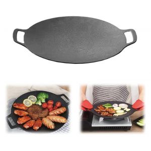 Poele a griller ronde antiadhesive 8 en 1, revetement granit antiadhesif, ideale pour griller, frire et sauter. - Neuf