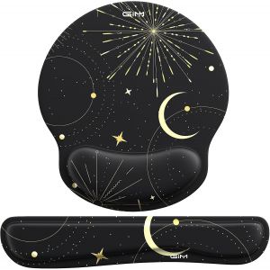 JGD-Tapis de souris en gel avec repose-poignet ergonomique pour ordinateur et ordinateur portable (Atlas &eacute;toil&eacute;) - Neuf