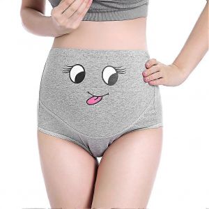 Femmes Dame Taille Haute Mignon Culotte Ajustable Dessin Anim&eacute; Slips Sous-V&ecirc;tements De Maternit&eacute; (Gris 2xl) - Neuf