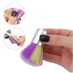 Brosse Douce Pour Le Nettoyage Des Ongles,Dépoussiérant En Poudre De Gel Uv Arc-En-Ciel. - Neuf